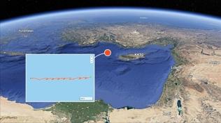 T�rkiye'den 100 kilometre a��kta saptand�