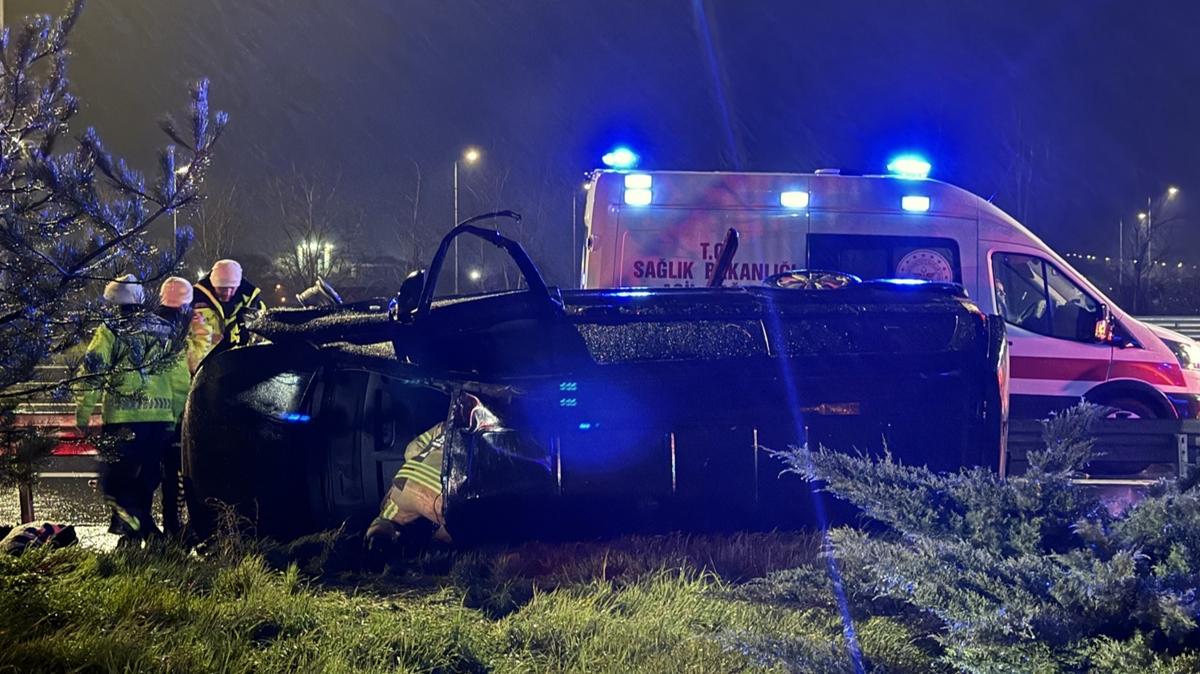 Kuzey Marmara Otoyolu'nda feci kaza: 1 �l�