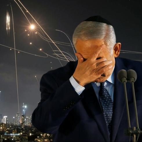 Netanyahu, f�ze ya�murunun alt�nda kald�: �ran, �srail'i o esnada yo�un misillemeye tuttu