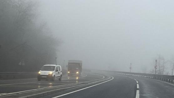 Bolu Da��'nda sis etkili oldu