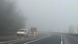 Bolu Dağı'nda sis etkili oldu