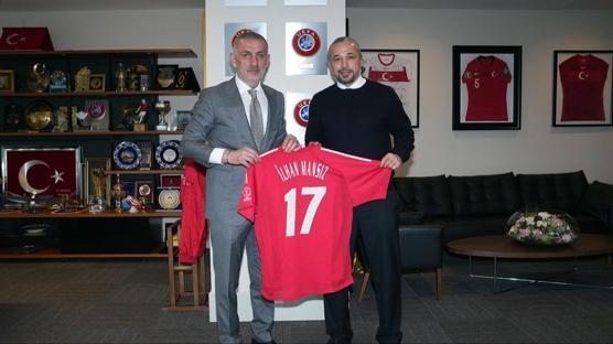 �lhan Mans�z'dan TFF Ba�kan� �brahim Hac�osmano�lu'na ziyaret