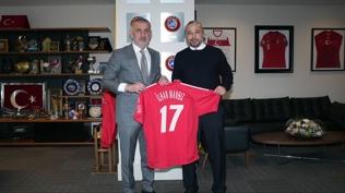 �lhan Mans�z'dan TFF Ba�kan� �brahim Hac�osmano�lu'na ziyaret
