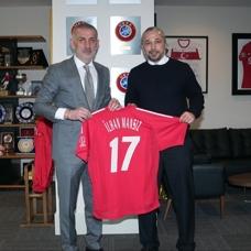 �lhan Mans�z'dan TFF Ba�kan� �brahim Hac�osmano�lu'na ziyaret