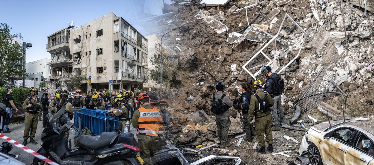 �ran'dan �srail'e misilleme! F�zeler Tel Aviv'i vurdu