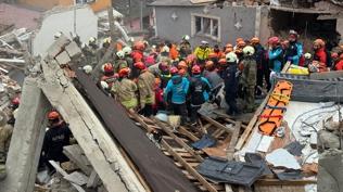 Do�algaz patlamas�nda bina ��km��t�: �ki yaral� daha taburcu edildi