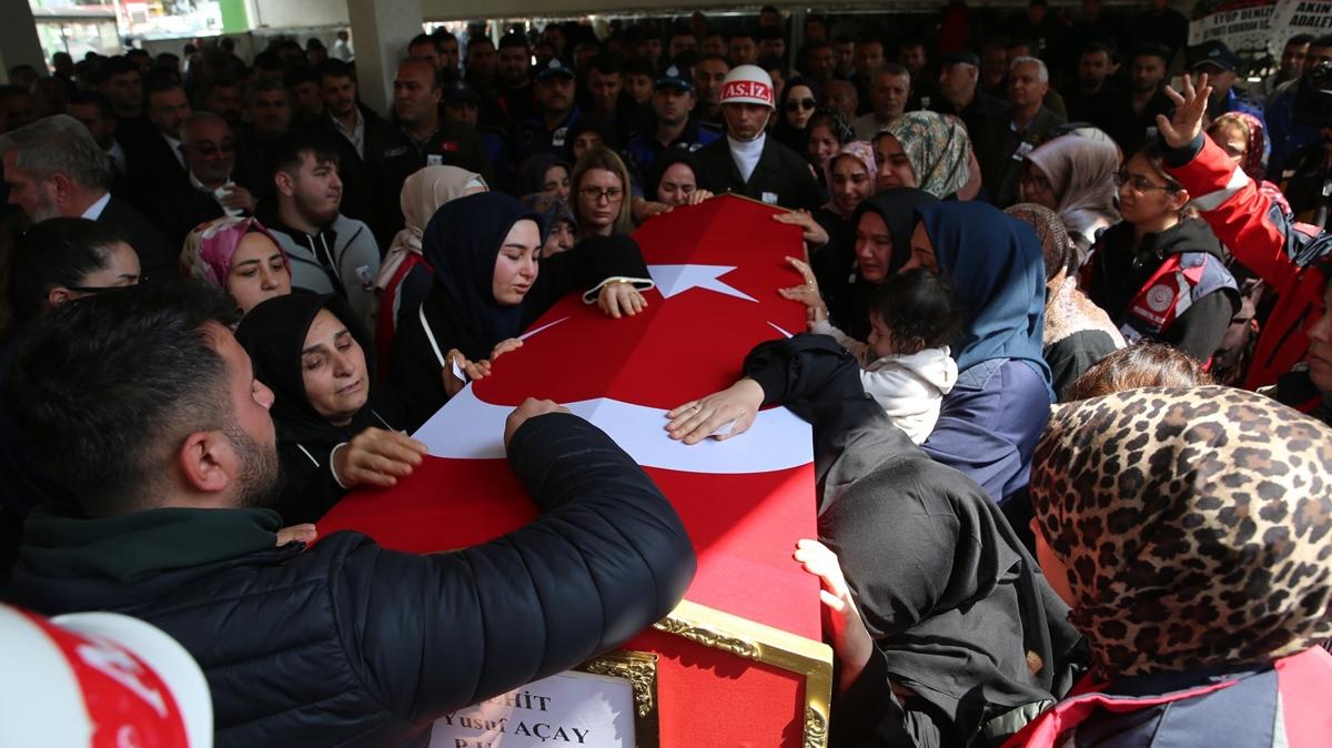 �ehit Piyade Uzman �avu� Yusuf A�ay son yolculu�una u�urland�