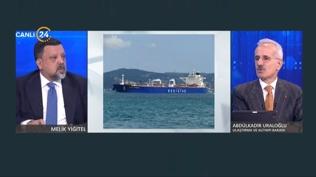 #CANLI Karadeniz'de Türk tankerine drone isabet etti! 24 TV'ye konuşan Bakan Uraloğlu ilk tahmini açıkladı