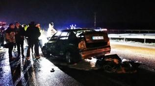 K�rklareli'de 4 ara�l� korkutan kaza: Yaral�lar hastaneye kald�r�ld�