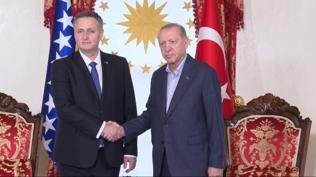 Cumhurba�kan� Erdo�an, Bosna Hersek Devlet Ba�kanl��� Konseyi Ba�kan� Becirovic ile bir araya geldi