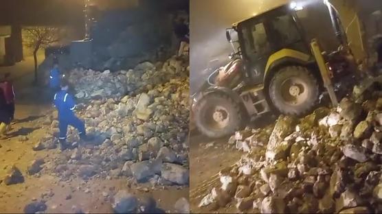 �iddetli r�zgar 2 katl� ta� evi y�kt�: K�yl�ler ve ekipler seferber oldu