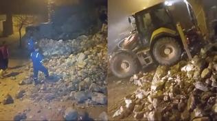 �iddetli r�zgar 2 katl� ta� evi y�kt�: K�yl�ler ve ekipler seferber oldu