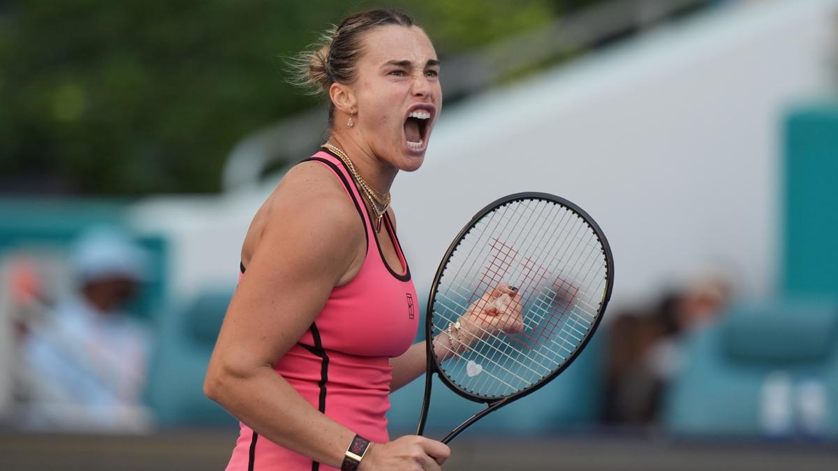 Finalde rakibini devirdi! Aryna Sabalenka üst üste 2. kez şampiyon oldu