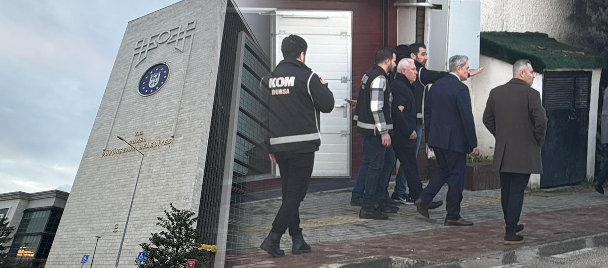 Bursa B�y�k�ehir Belediyesi'ne operasyon! Mustafa Bozbey g�zalt�na al�nd�