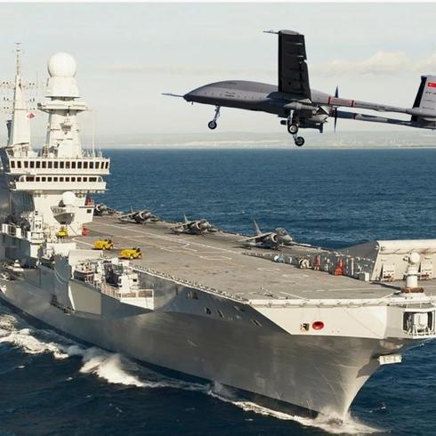 Cavour u�ak gemisine T�rk �HA's�... TB3'�n ilk Avrupal� m��terisi olacaklar