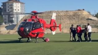 Havale ge�iren bebe�in imdad�na hava ambulans� yeti�ti