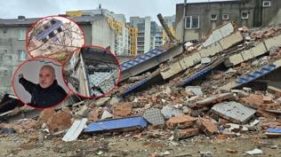 �stanbul'un g�be�inde �BB'den tehlikeli y�k�m: 5 katl� bina yerle bir oldu, �evre binalar zarar g�rd�