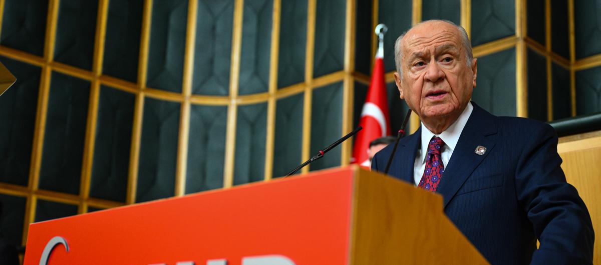 MHP Lideri Bah�eli'den Orta Do�u mesaj�: Siyonist zalimli�e kar�� �ran'�n yan�nday�z