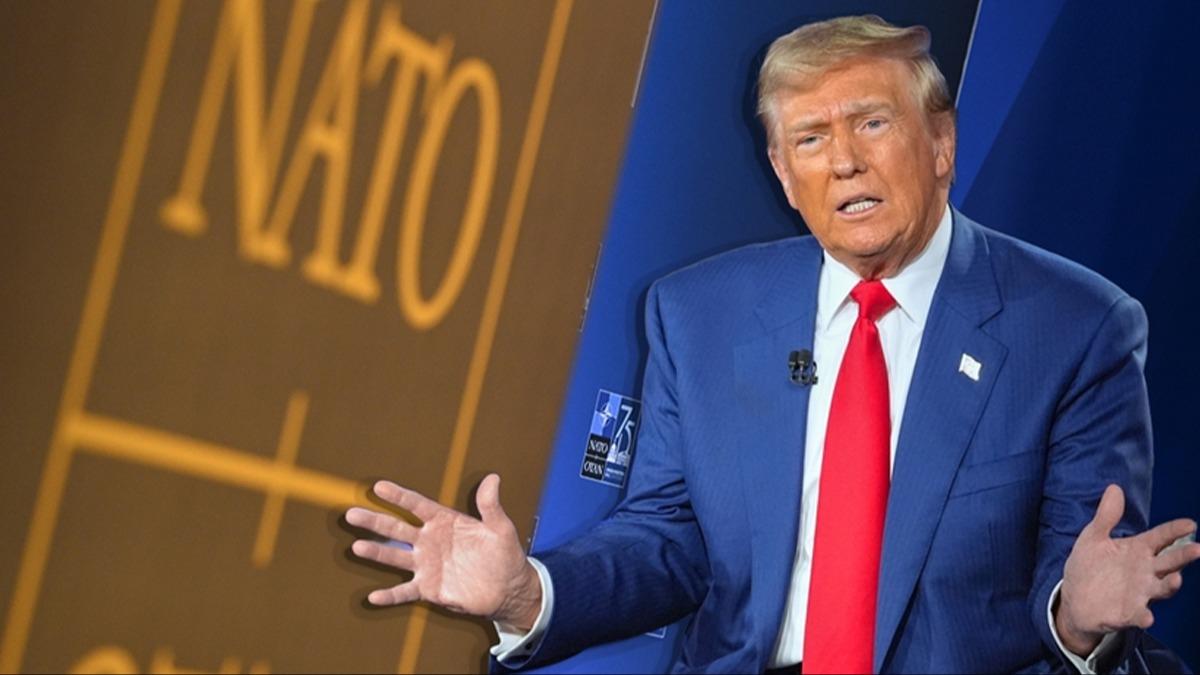 Trump'tan 'NATO' resti: �ekilmeyi d���n�yorum