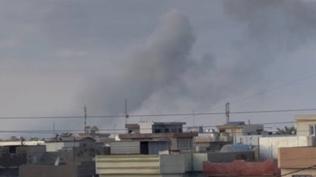 Ha�di �abi karargah�na hava sald�r�s�: Maddi hasar a��r