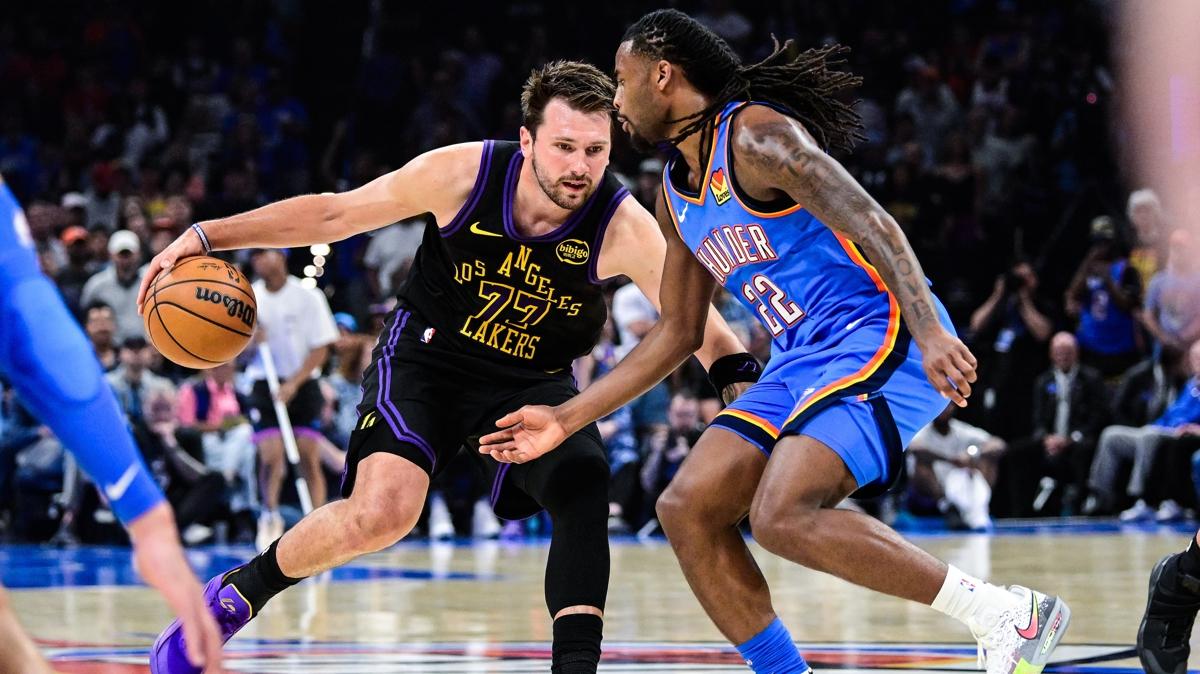 Doncic sakatland�, Lakers Thunder kar��s�nda ��kt�