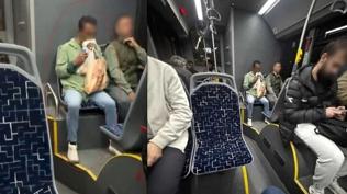 Otob�ste korku dolu anlar! Yolcular kameraya ald�