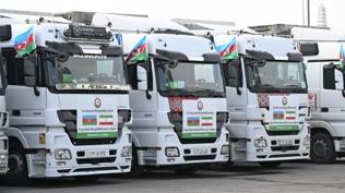 Aliyev'in talimat�yla 3. sevkiyat: Azerbaycan'dan �ran'a 10 t�rl�k insani destek