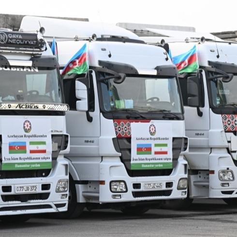Aliyev'in talimat�yla 3. sevkiyat: Azerbaycan'dan �ran'a 10 t�rl�k insani destek