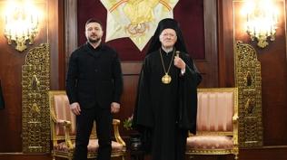 Zelenski, Fener Rum Patriği Bartholomeos ile görüştü