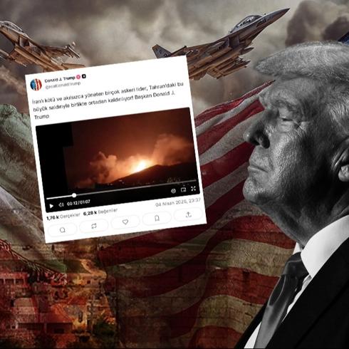 Trump, 'T�m b�lge cehenneme d�n���r' g�zda��n� kulak ard� etti: Devasa sald�r�yla ortadan kald�rd�k