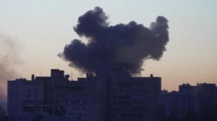 Ukrayna'da toplu ta��ma arac� �HA ile hedef al�nd�:  3 �l�, 12 yaral�