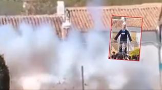 �spanya'dan �srail'e alev topu : Netanyahu kuklas� yak�ld�