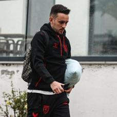 Samsunspor, erteleme maçı için Rize'ye gitti