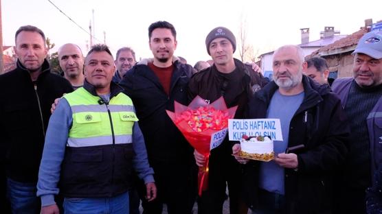 Sivas'ta polise 'kavga' ihbar�yla s�rpriz! Davul zurnal� kutlama