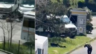 Be�ikta�'ta polis noktas�na sald�r�! Video kaydederken polislere y�nelik alayc� ifade kullananlardan biri tutukland�