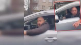 'Ara�ta �ocu�um var' diyen kad�n s�r�c�n�n otomobiline sald�rm��t�