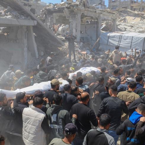 Katil �srail'den Gazze'de polis merkezine hava sald�r�s�: 6 �ehit