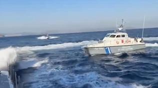 Uluslararas� sularda taciz! T�rk Sahil G�venli an�nda m�dahale etti