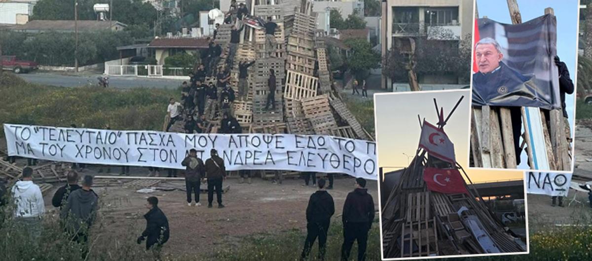 EOKA'l� fa�istler haddini a�t�! Rum kesiminde bayra��m�za al�ak sald�r�