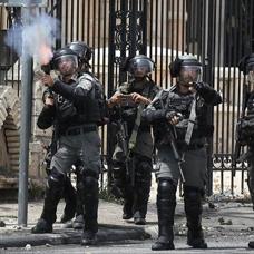 �srail'in zulm� s�n�r tan�m�yor! Okula giden Filistinli �ocuklara gaz bombas� att�lar