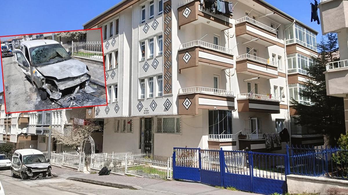 Aracı ateşe verdi, binayı kurşunladı: Boşanma aşamasındaki eşine dehşeti yaşattı