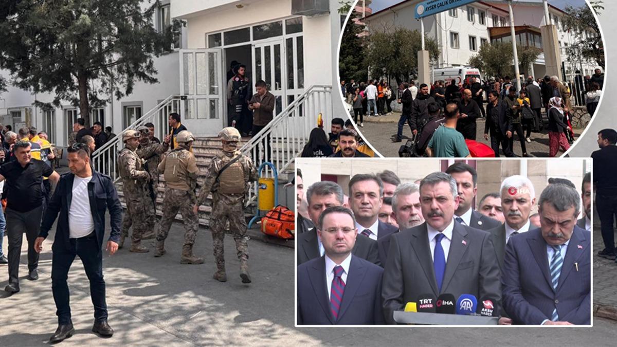 4 Bakan Kahramanmara�'ta! Sald�r�da �l� say�s� y�kseldi: 8 ��renci 1 ��retmen