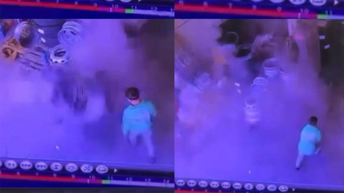 Mersin'de korku dolu anlar: Kamyon lasti�i bomba gibi patlad�