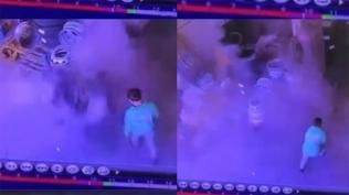 Mersin'de korku dolu anlar: Kamyon lastiği bomba gibi patladı