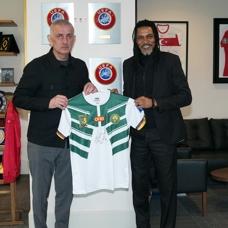 Rigobert Song'dan TFF'ye ziyaret: Hac�osmano�lu ile bir araya geldi