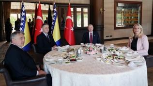 Diplomasinin kalbi Antalya'da at�yor! Cumhurba�kan� Erdo�an Bosna Hersek heyetini kabul etti