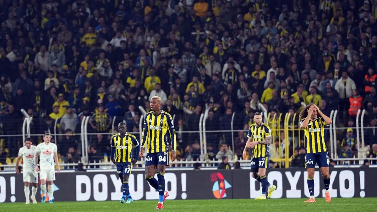Fenerbah�e'den derbi �ncesi kritik puan kayb�