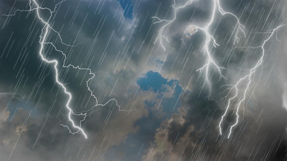 Sel, ��� ve hortum ayn� anda kap�da