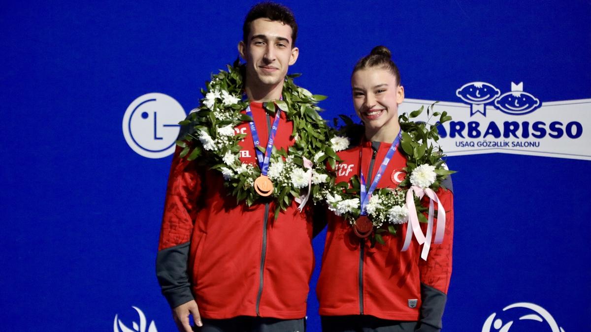 Ay�e Beg�m ve Can Dervi� Tokyo'dan bronz madalya ile d�nd�