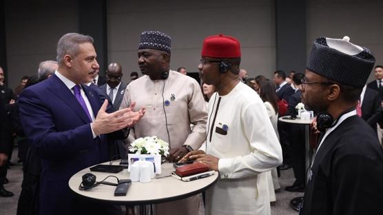 Bakan Fidan, Afrika etkinli�i resepsiyonuna kat�ld�